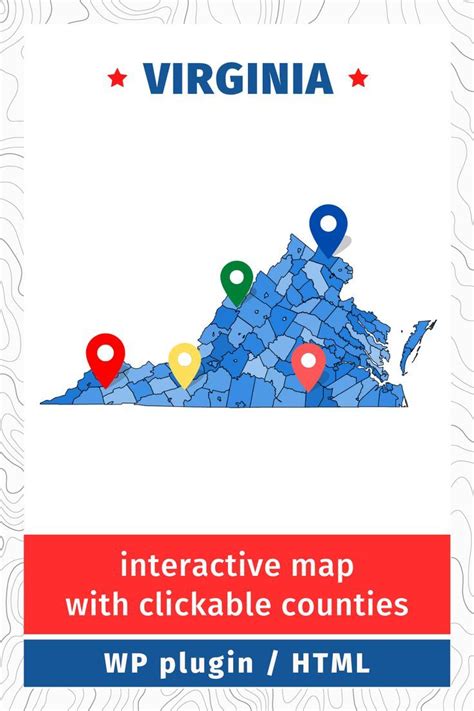 Interactive map of Virginia | Interactive map, Map, Virginia map