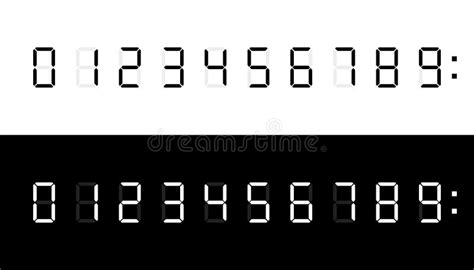 Digital Numbers Stock Illustration Illustration Of Numbers 11548487