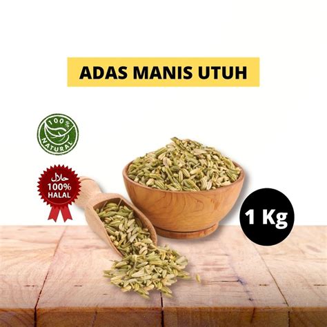 Jual Adas Manis Utuh Kg Yutakachi Fennel Seed Bumbu Rempah Murni