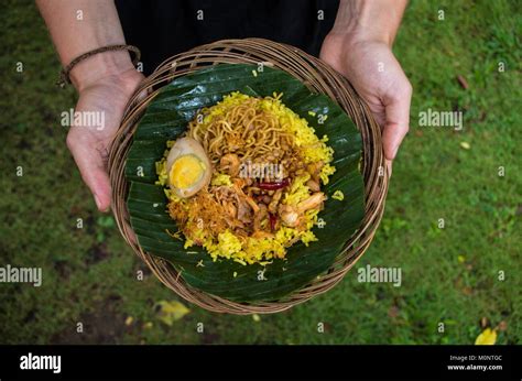 Indonesian Traditional Nasi Kuning Food Hi Res Stock Photography And