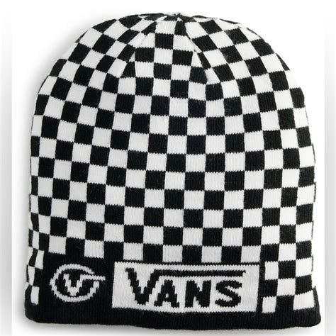 Vans Accessories Nwt Vans Reversible Checkerboard Logo Beanie