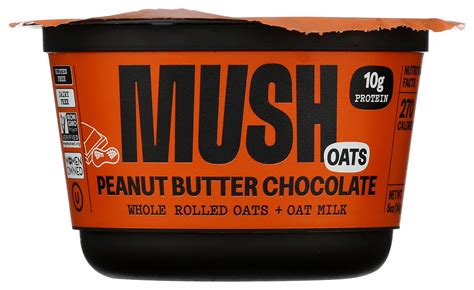 Mush Peanut Butter Chocolate Overnight Oats 5 Oz Everything Else