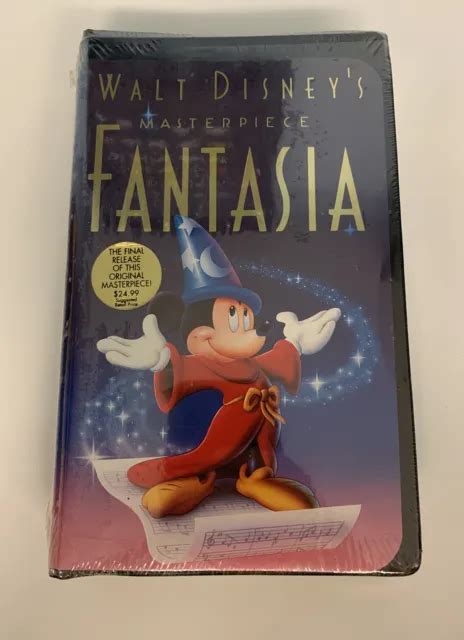 FANTASIA WALT DISNEY S Masterpiece VHS Tape 1991 Brand NEW SEALED