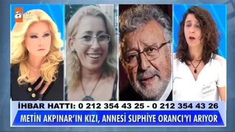 Metin Akpınar ın kızı Duygu Nebioğlu nun annesi Suphiye Orancı Müge