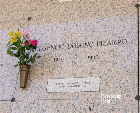 Fulgencia Dosono Pizarro 1920 1997 Find A Grave Memorial