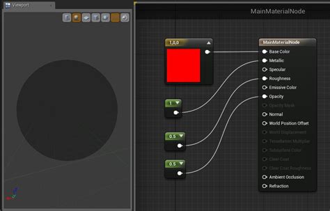 Using The Main Material Node Unreal Engine Documentation