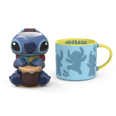 Zak Designs Pk Stitch Oz Modern Mug And Sculpted Mug Lilo Stitch