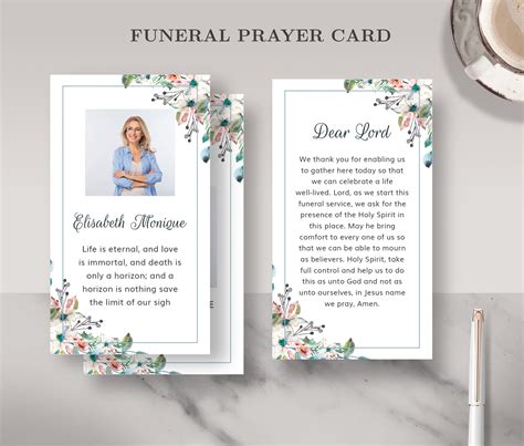 Pin On Funeral Memorial Program Card