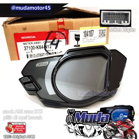 Jual SPEEDO METER CBR250RR SOKET 20 PIN TYPE STD OR ABS 37100 K64 N01