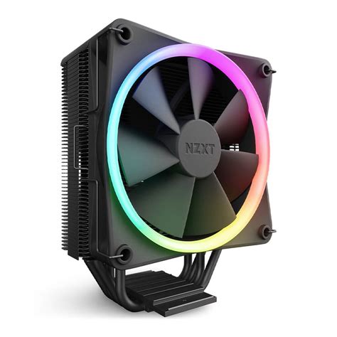 Disipador CPU NXT T120 RGB Negro Enfriador De Aire Para CPU Tubos