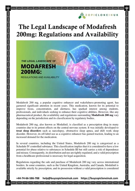 PPT The Legal Landscape Of Modafresh 200 Mg Regulations And