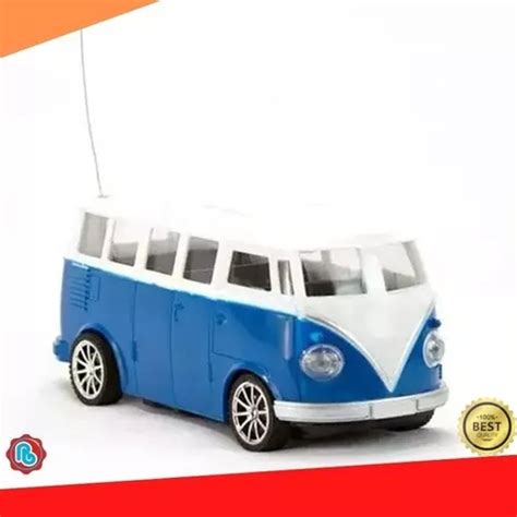 Carrinho De Controle Remoto Kombi Classica C Luz Multicores