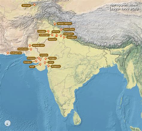 indus river valley map