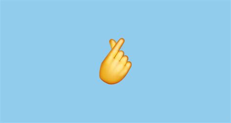 Hand Met Gekruiste Wijsvinger En Duim Emoji On Whatsapp