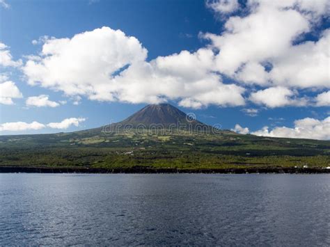 Volcano Mount Pico On Pico Island, Azores. Stock Image - Image of ...