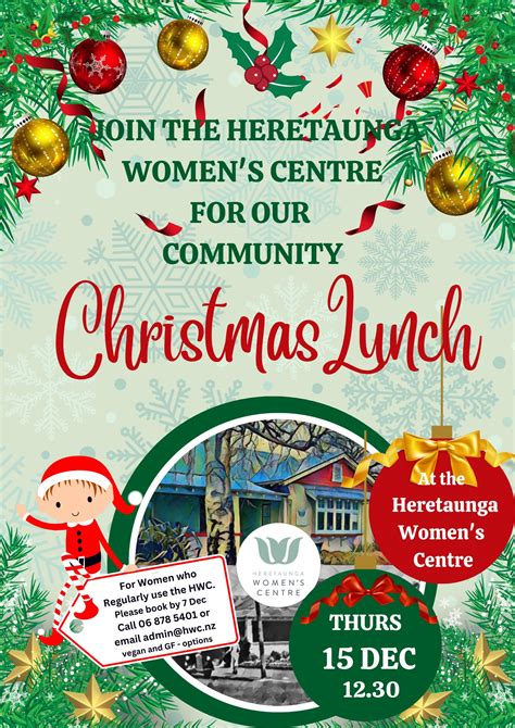 Community Christmas Lunch At The Hwc Heretaunga Womens Centre