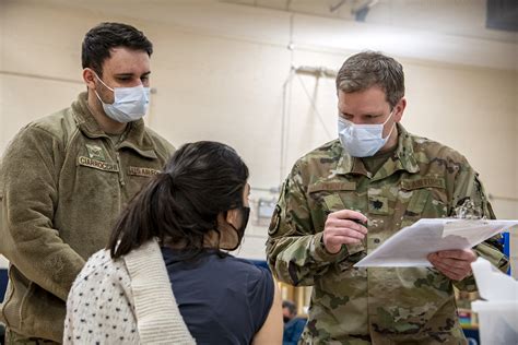 501st CSW Conducts First Mass COVID 19 Vaccination Line U S Air