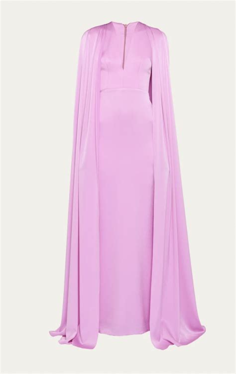 Jessel Taank S Pink Cape Confessional Dress