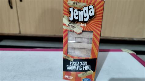 Unboxing Of Hasbro Jenga Mini Blocks Game Youtube