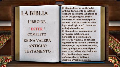 ORIGINAL LA BIBLIA LIBRO DE ESTER COMPLETO REINA VALERA ANTIGUO