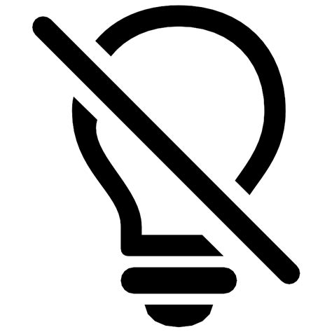 Lightbulb Slash Vector Svg Icon Svg Repo