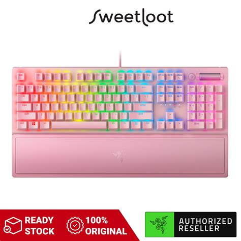 Razer BlackWidow V3 Quartz Pink Edition Full Size Mechanical Gaming ...