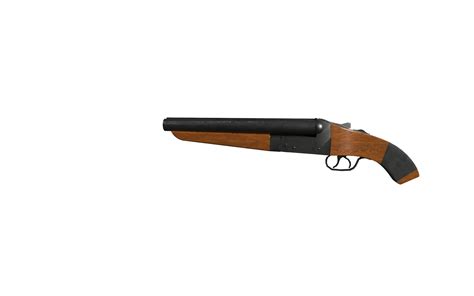 3d Sawed Shotgun Model Turbosquid 1157991