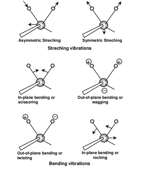 6 Major Vibrational Modes For A Nonlinear Group Ch 2 Indicates Download Scientific Diagram