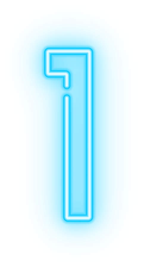 Download Neon Numbers Png Png Image With No Background