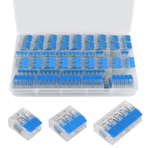 Snapklik MELIFE 76PCS Lever Wire Nuts Connectors Kit 2 3 5 Port