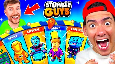 Consigo Todas Las Skins De Mrbeast En Stumble Guys M Ticas