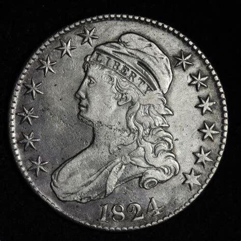 Capped Bust Silver Half Dollar Choice Xf E Upq Ebay