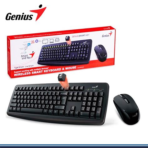 COMBO INALAMBRICO TECLADO MOUSE GENIUS KM 8100 JCT Soluciones