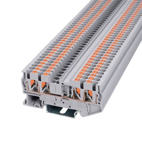 Factory Free Sample Universal Push In Din Rail Terminal Blocks