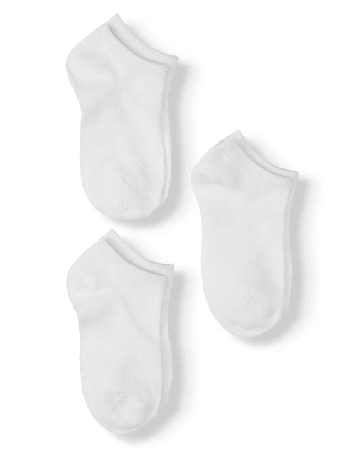 Wonder Nation No Show Socks 3 Pack Sizes S L