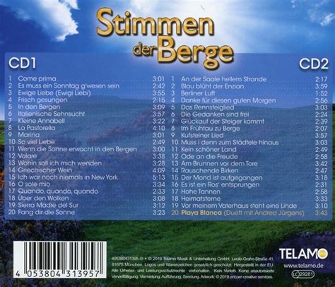 Stimmen Der Berge Lieder Für Ewigkeit 2 CD Stimmen der Berge