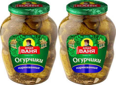 Огурчики Дядя Ваня маринованные, комплект: 2 упаковки по 1.8 кг ...