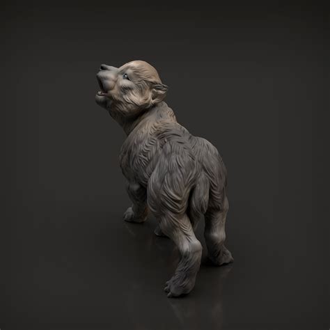 Archivo STL Gratuito Cachorro De LoboObjeto Imprimible En 3D Para