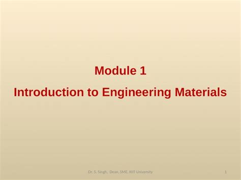 Ppt Introduction To Engg Materials Dokumen Tips