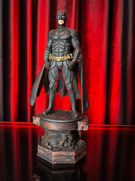 Estátua Batman Christian Bale Batman Cavaleiro Das Trevas The Dark