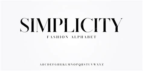 Premium Vector Simplicity Elegant Serif Font Alphabet Typeface