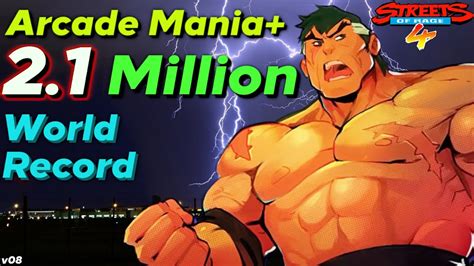 Streets Of Rage Max World Record Score Arcade Mania Million V