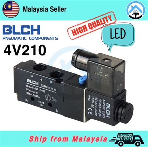 4V210 08 1 4 5 Way 2 Position Pneumatic Control Solenoid Air