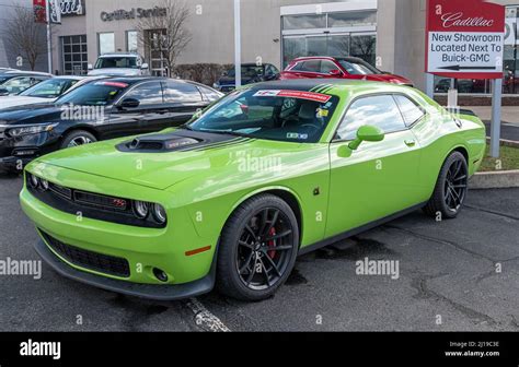 A 2019 Lime Green Dodge Charger With A 392 Hemi Motor For Sale At A