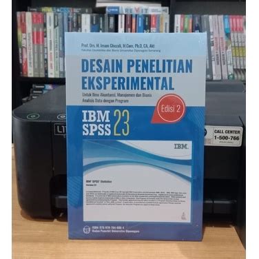 Jual Buku Desain Penelitian Eksperimental Dengan Program SPSS 23 Prof