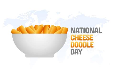 Vector Graphic Of National Cheese Doodle Day Good For National Cheese