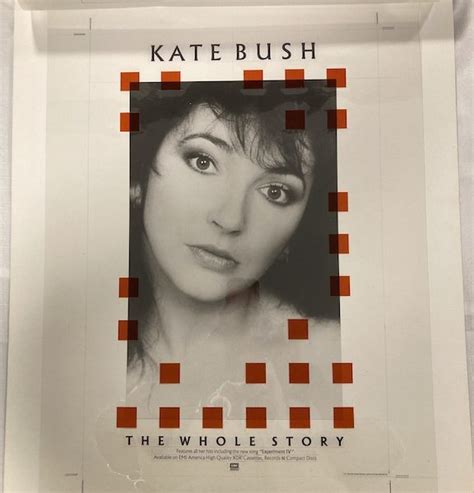 Kate Bush The Original Master Artwork For The Whole Story Poster The