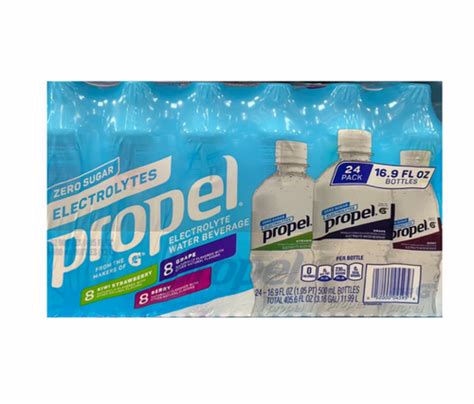 Propel Flavored Water Variety Pack 169 Oz 24 Count Slopeside