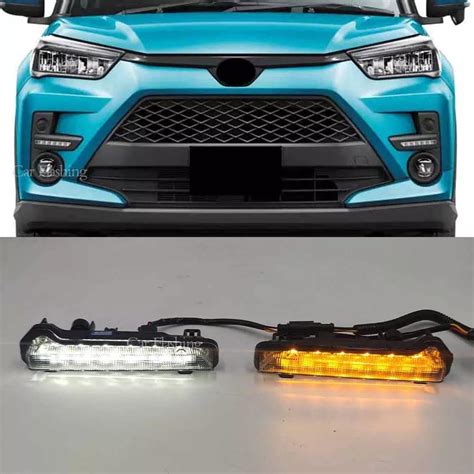 2PCS LED Daytime Running Light Fog Lights DRL Driving Fog Lamp Turn