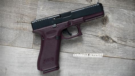 Glock 17 Gen 5 FS Plum Pistol 17 RD Cerakote Services